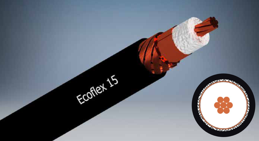 SSB Ecoflex 15 - niskostratny i elastyczny kabel współosiowy o średnicy 14,6mm